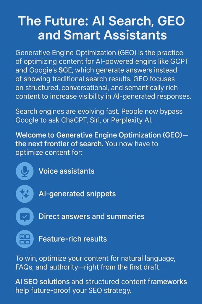 Generative Engine Optimization (GEO),